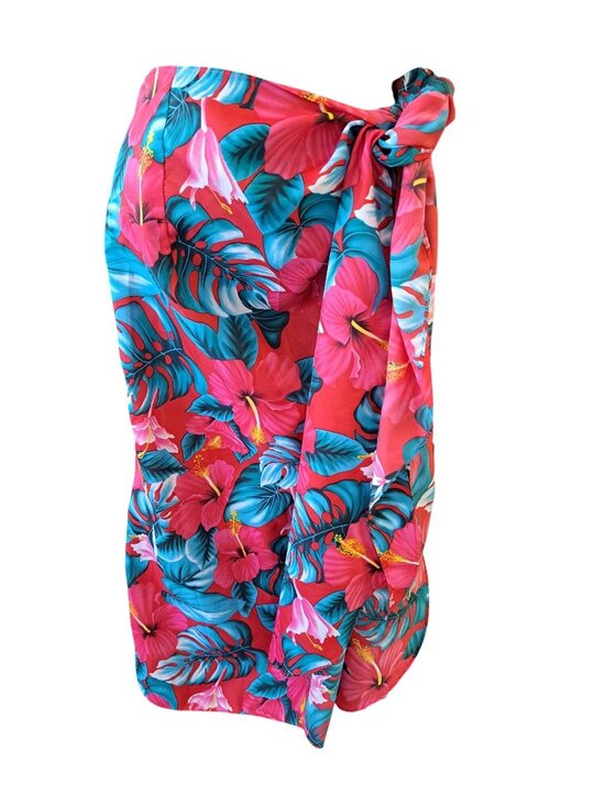 Hilo Hattie Other - Hilo Hattie Womens Hawaiian Sarong Wrap Skirt Multicolor Tropical Floral OS